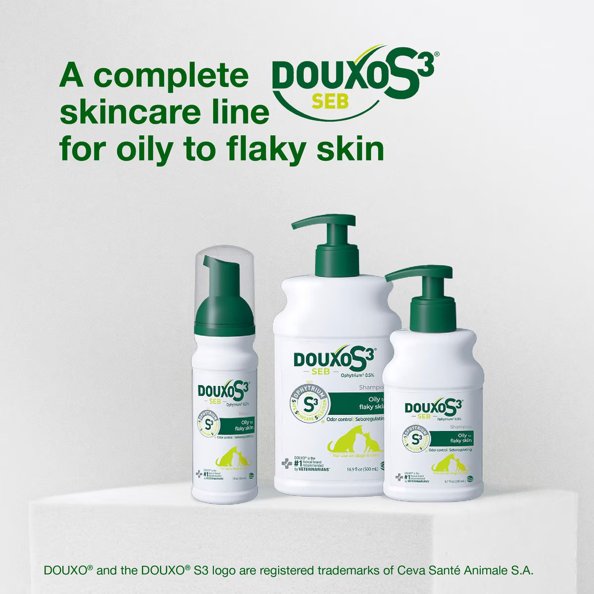 Douxo S3 SEB Odor-Control Seboregulating Dog & Cat Shampoo - Medicated Shampoos & Sprays 10