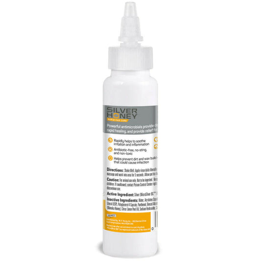 Someone asked can you use silver honey on humans and the answer can depend on who you ask. Silver honey rapid ear care is designed for animal use but the ingredients are safe and effective enough to be used on humans.