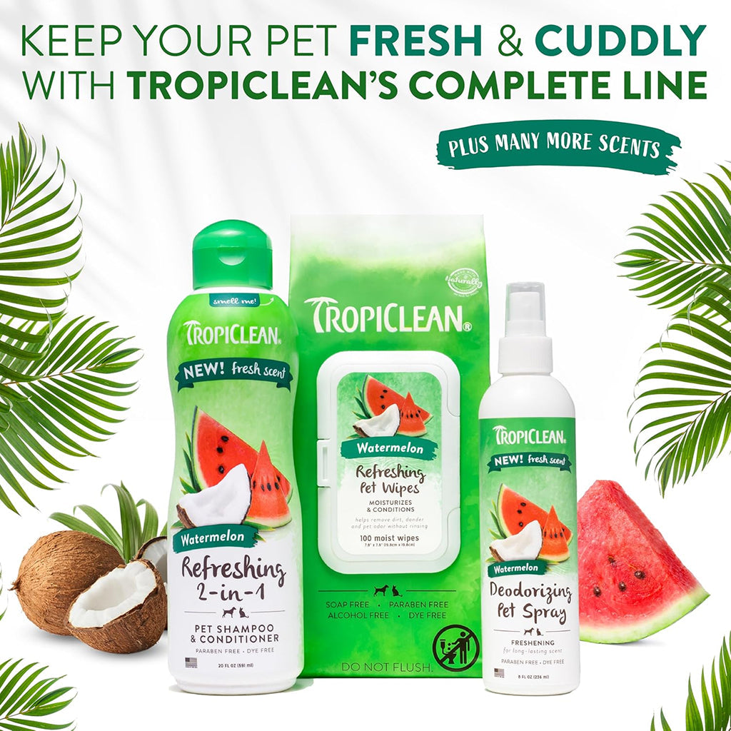 TropiClean Watermelon Deodorizing Pet Spray (8 oz)