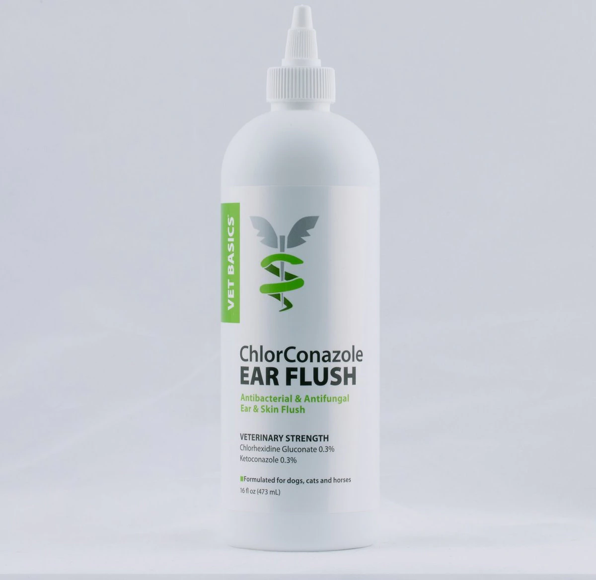 Vet Basics ChlorConazole Ear Flush for Dogs & Cats - 16-oz - Dog Ear Cleansers & Mites 4