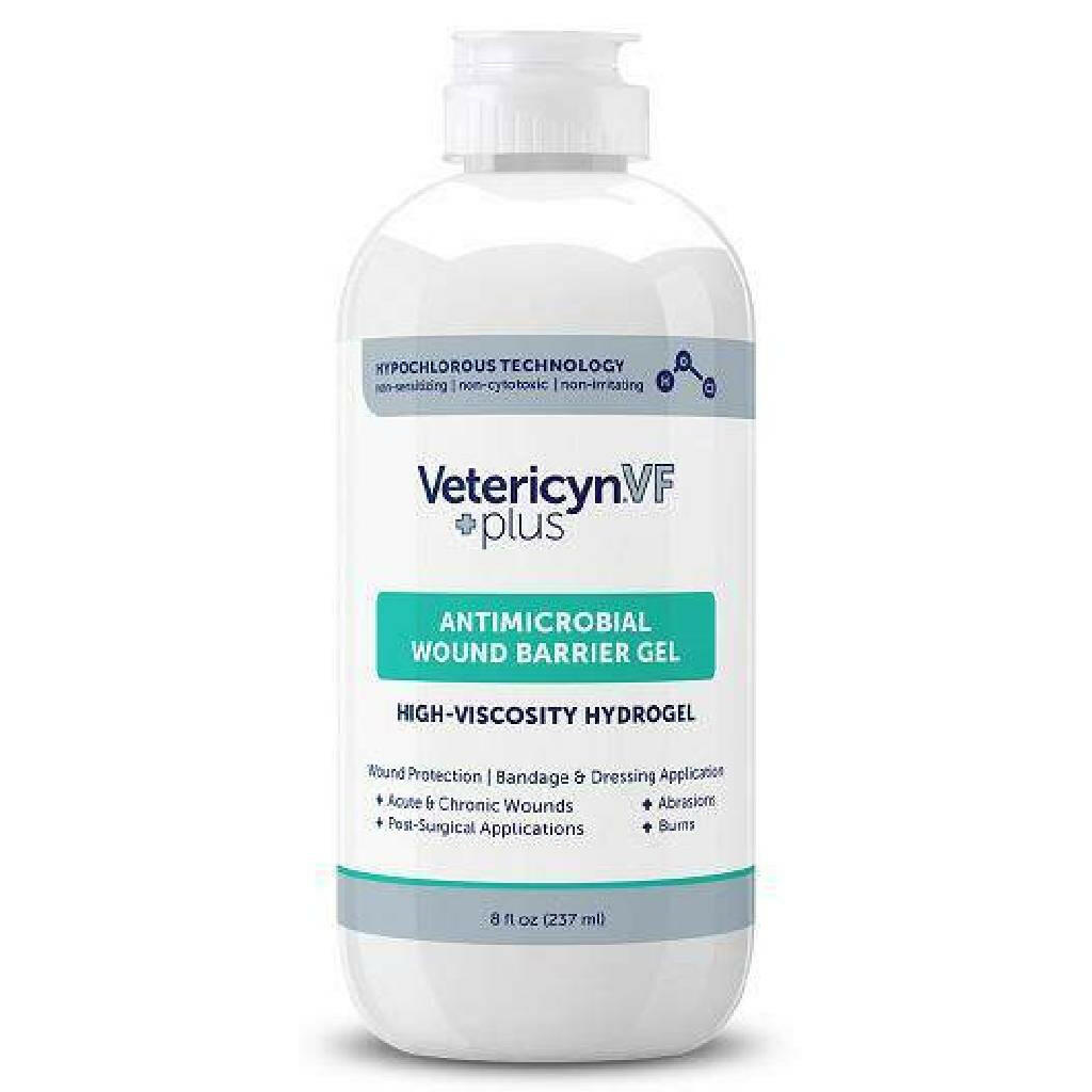 Vetericyn VF Plus Antimicrobial Wound Barrier Hydrogel for Pets - 8 oz bottle - Wound Care 4