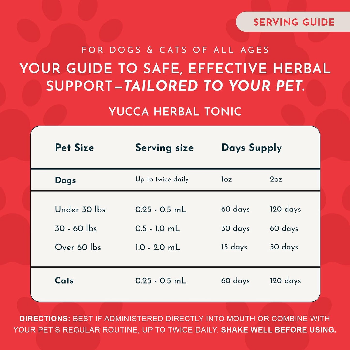 Animal Essentials Herbal Tonic Blend Joint Support Helps Stiffness & Soreness for Dogs & Cats - Dog Supplements &