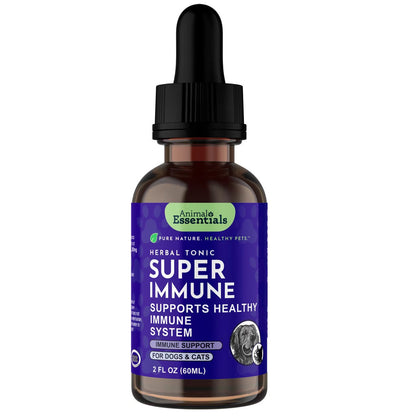 Animal Essentials Herbal Tonic Blend Super Immune Supports Healthy Immune System for Dogs & Cats - 2-oz - Dog