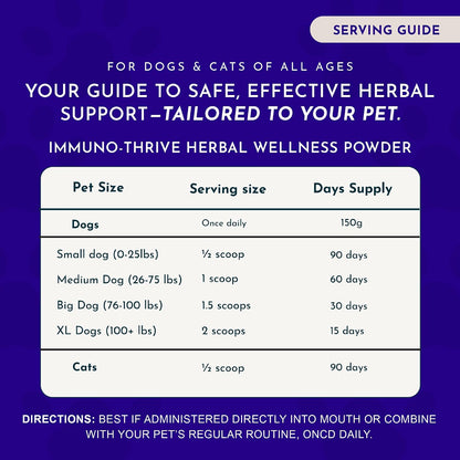 Animal Essentials Immuno Thrive Supplement Powder for Dogs & Cats 5.3-oz - Dog Supplements & Vitamins 6