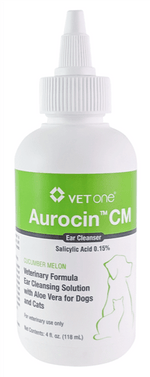 Aurocin CM Ear Cleanser Cucumber Melon Scent 4oz - 1