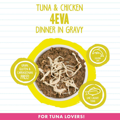 BFF Tuna & Chicken 4-Eva Dinner in Gravy Grain-Free Minced Wet Cat Food - Cat Food 5
