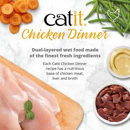 Catit Chicken Dinner with Liver & Sweet Potato Wet Cat Food (2.8 oz) - Cat Food 8