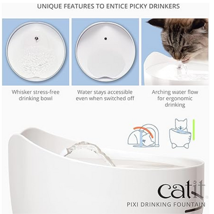 Catit PIXI Smart Drinking Water Fountain For Cats - Cat Bowls & Feeders 6