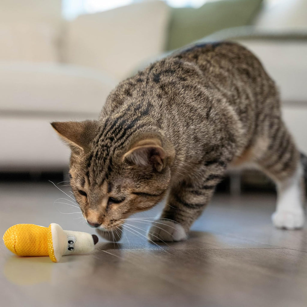 Catstages Banana Cat Dental Chew Toy with Catnip