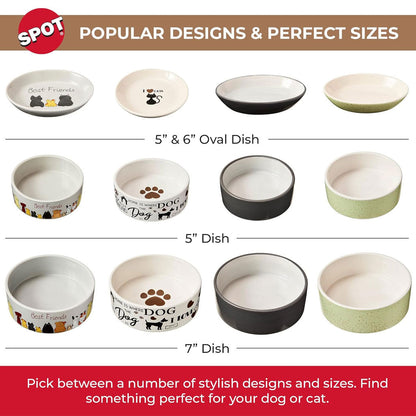 Ethical Pet I Love Cats Cat Saucer, 5"