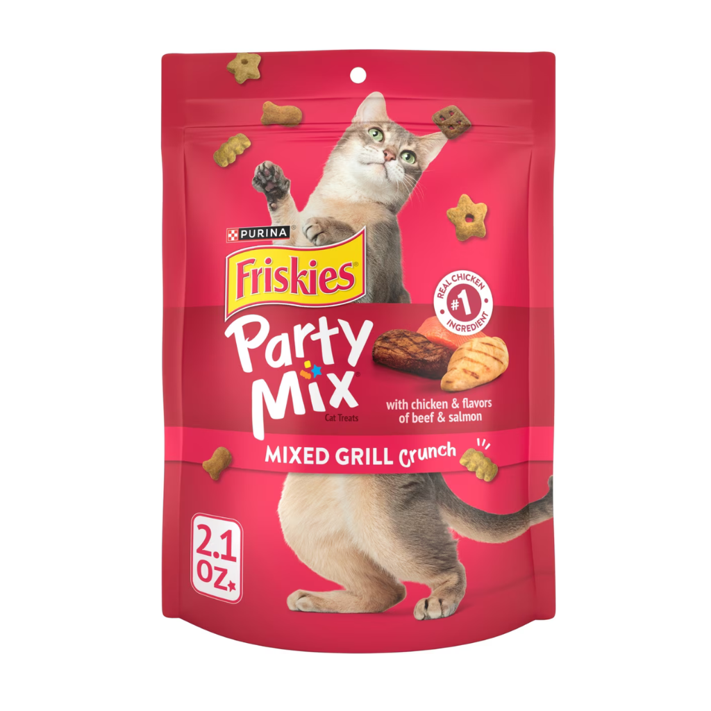 Friskies Party Mix Mixed Grill Crunch Cat Treats - 2.1 oz - Cat Treats 1