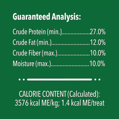 Greenies Feline Oven Roasted Chicken Flavor guaranteed analysis