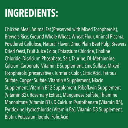 Greenies Feline SmartBites Healthy Indoor Chicken Flavor ingredients