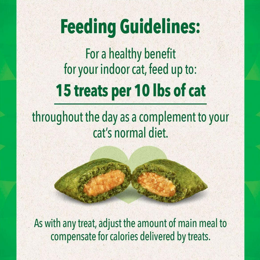 Greenies Feline SmartBites Skin & Fur Salmon Flavor feeding guidelines