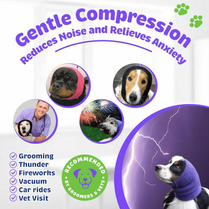 Happy Hoodie Calming Band For Dogs & Cats- Small BLACK
