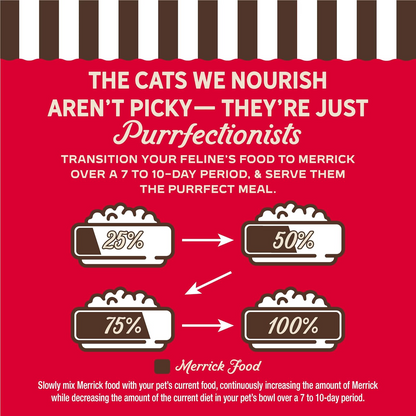 Merrick Purrfect Bistro Grain Free Premium Soft Canned Pate Adult Wet Cat Food High Protein Beef Recipe - 3-oz, case