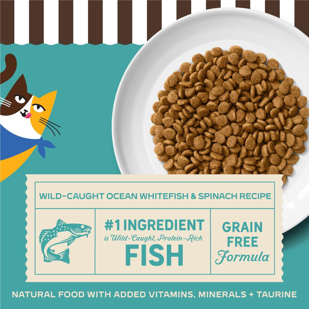 Merrick Purrfect Bistro Grain Free Wild-Caught Ocean Whitefish & Spinach Recipe Dry Cat Food - Cat Food 2