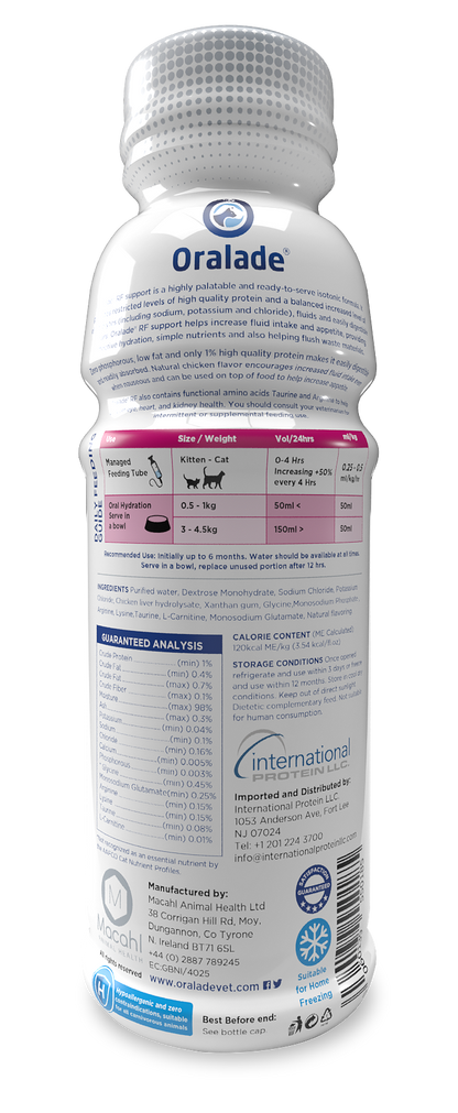 Oralade RF Support Liquid Urinary Supplement for Cats
