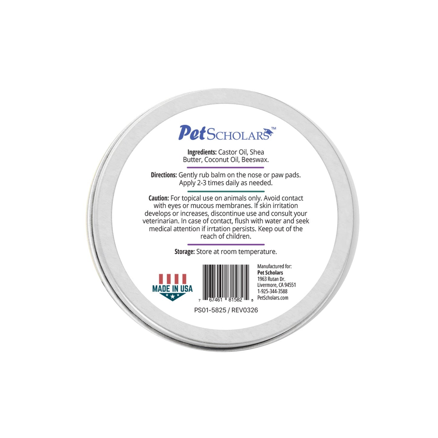 Pet Scholars Soothing Natural Shea Butter Balm for Dogs & Cats