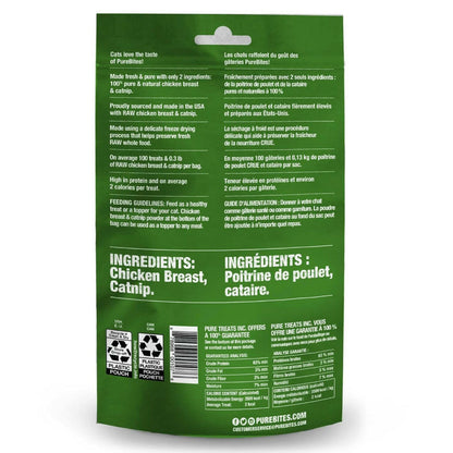 PureBites Chicken Breast & Catnip Freeze Dried Treats For Cat (1.3 oz)