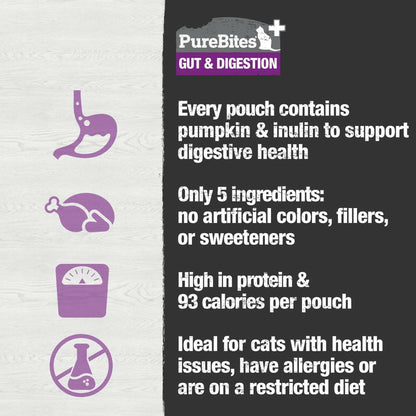 PureBites Plus Squeezables- Gut & Digestion Food Topping For Cat (2.5 oz)
