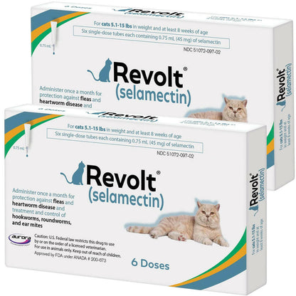 Revolt Topical Solution for Cats 5.1-15 lbs 12 doses