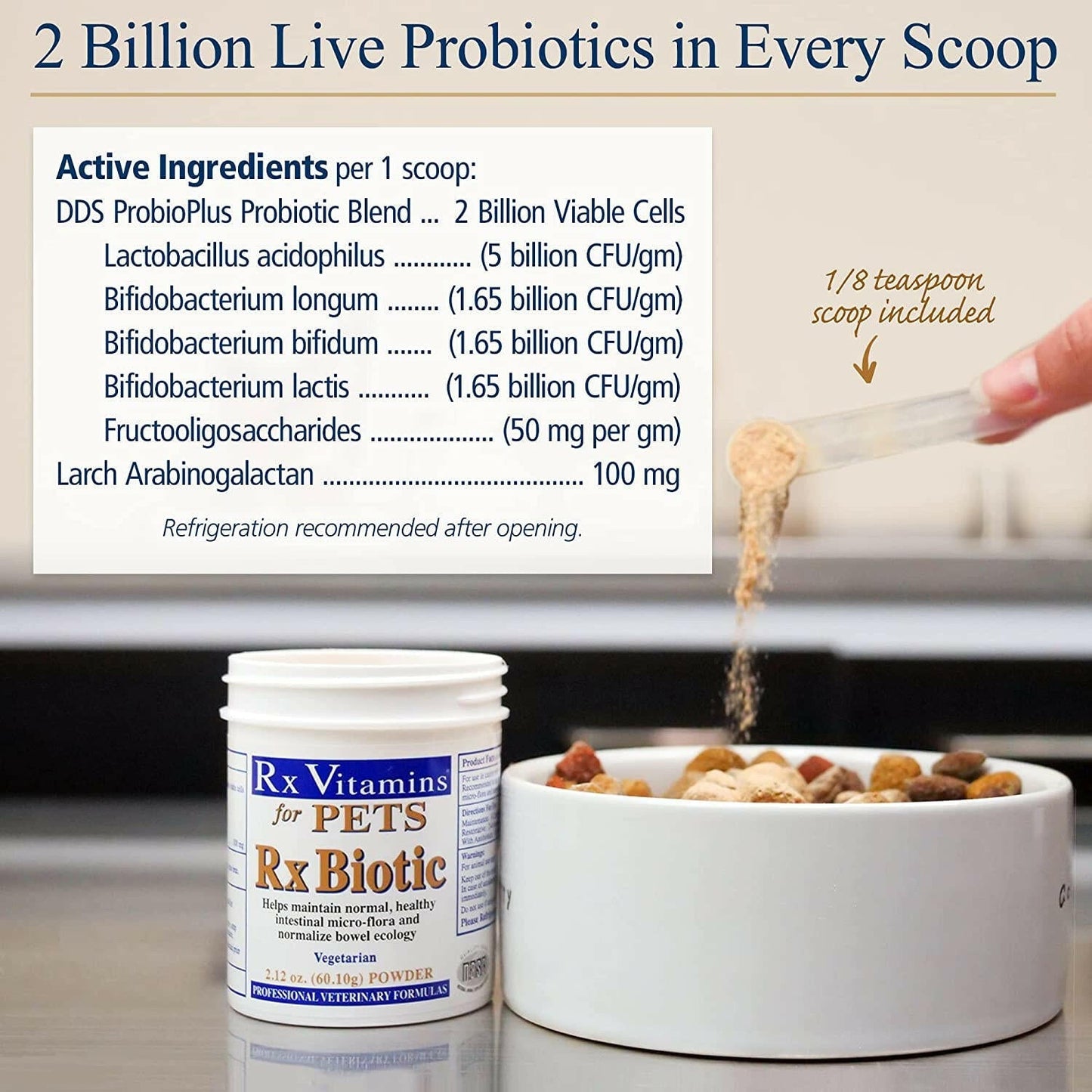 Rx Biotic Powder Digestive Supplement for Cats & Dogs - Dog Supplements & Vitamins 5