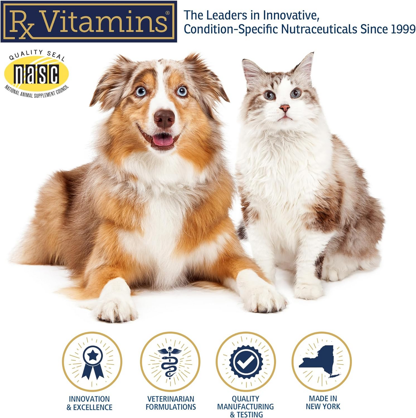 Rx Vitamins Formula CV For Dogs and Cats (90 caps) - Cat Supplements & Vitamins 6