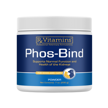 Rx Vitamins Phos-Bind Kidney Support Supplement For Dogs & Cats - 200g - Dog & Cat Supplements & Vitamins 1