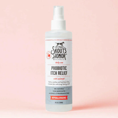Skout's Honor Daily Use Probiotic Itch Relief Spray For Dogs & Cats (8 oz)