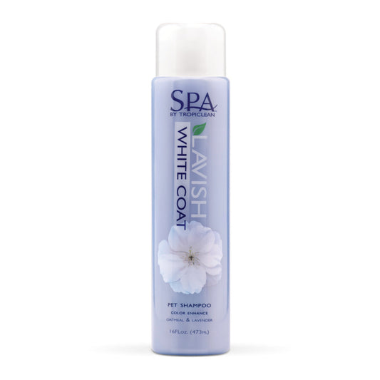 SPA by TropiClean Lavish White Coat Shampoo for Pets (16oz)
