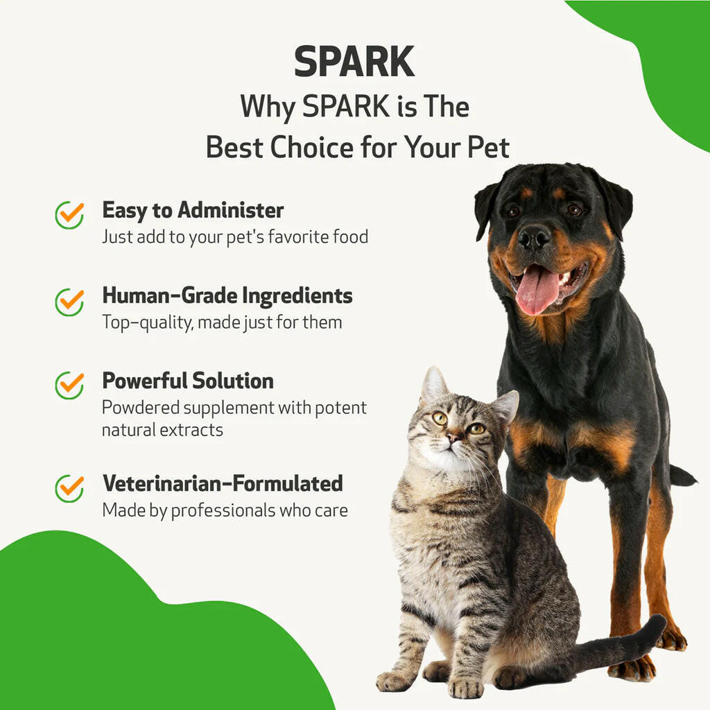 SPARK Daily Nutritional Greens Supplement For Dogs & Cats (3.53 oz)