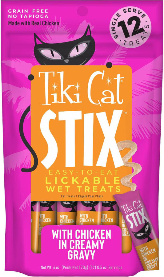 Tiki Cat Stix Chicken Mousse - 12-count - (1-pack) - Food Topper 2