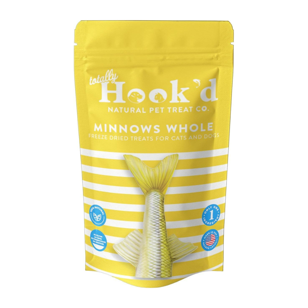 Totally Hook’d Freeze-Dried Whole Minnows Dog & Cat Treats - 1 oz - Dog & Cat Treats 1