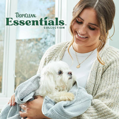 TropiClean Essentials Goat's Milk Shampoo for Dogs Puppies and Cats (16 oz)