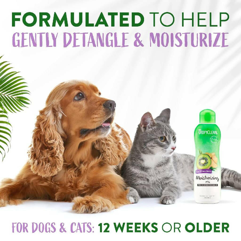 Tropiclean Kiwi * Cocoa Butter Moisturizing Conditioner For Pets (20 oz)