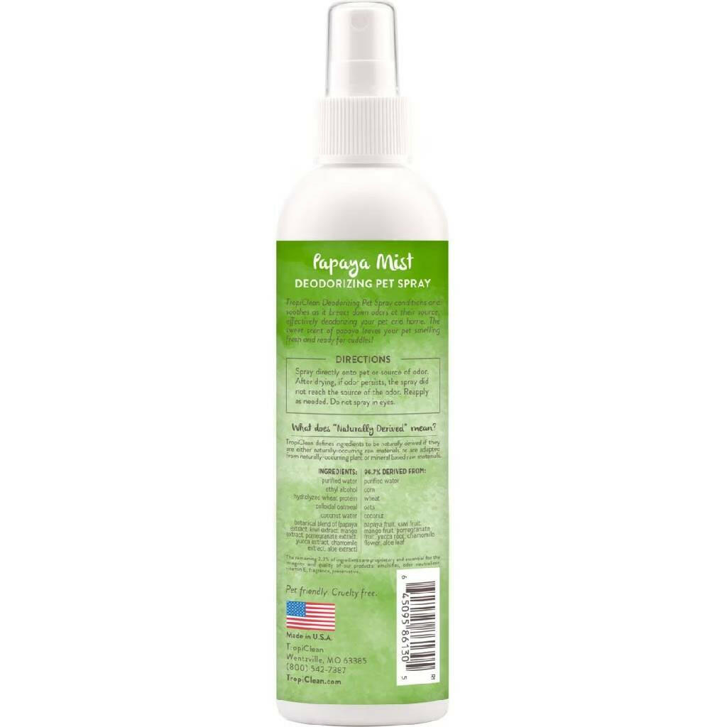 Tropiclean Papaya Mist Cologne For Pets (8 oz)
