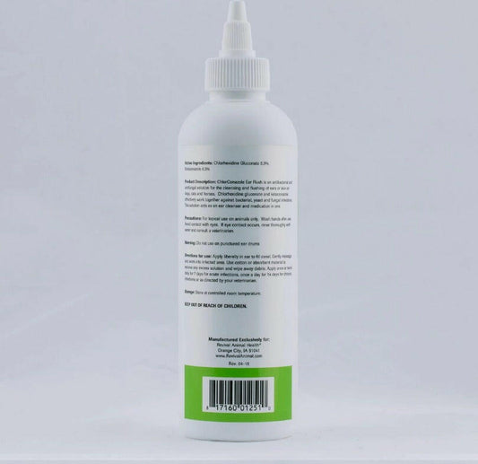 Bottle with label on the back