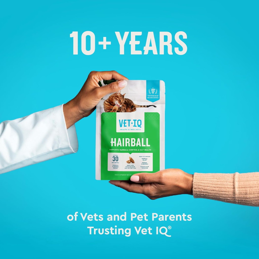 Vet IQ Hairball Relief Treats for Cats (30 Day Supply) - Cat Treats 6